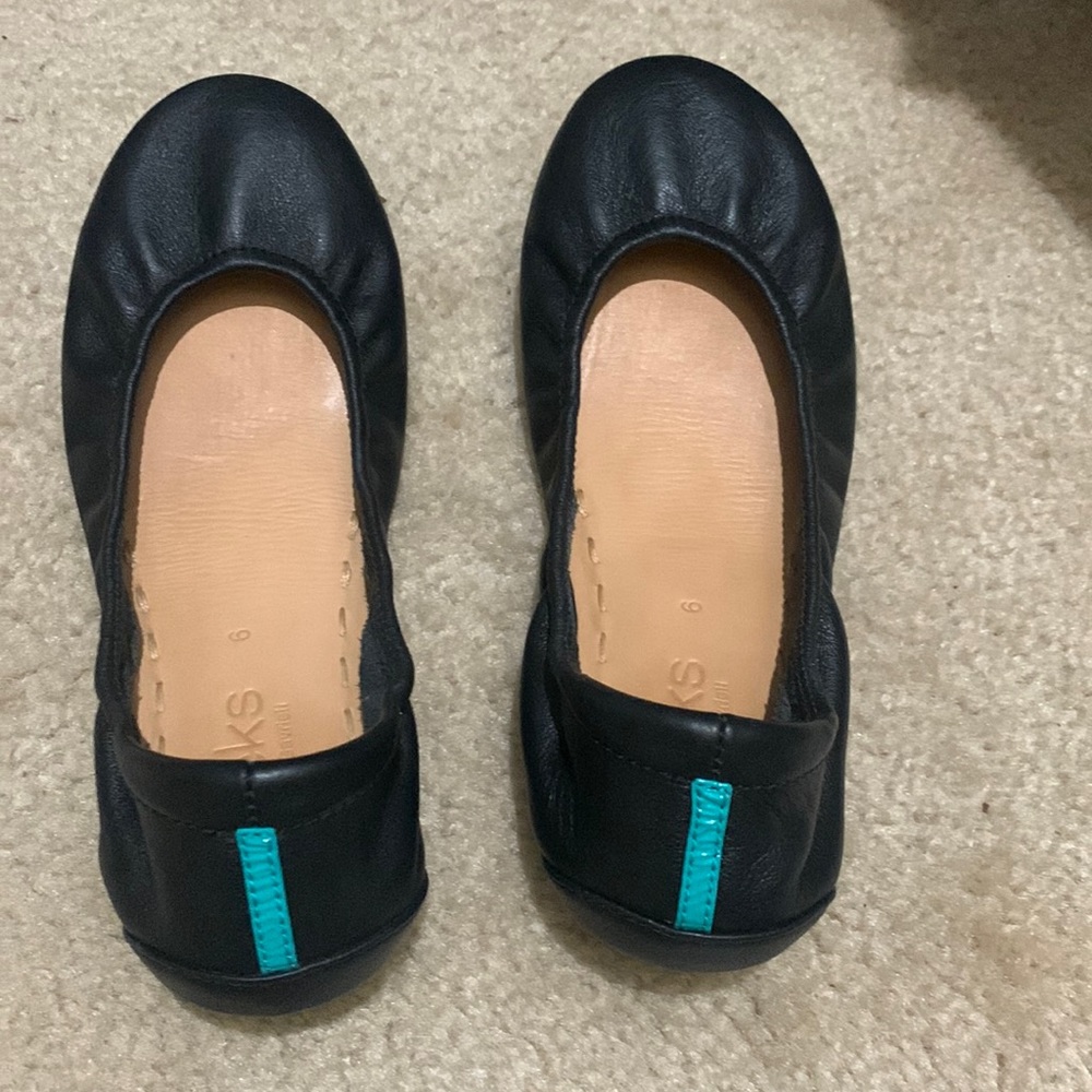 Tieks I bought them and wore them once .
